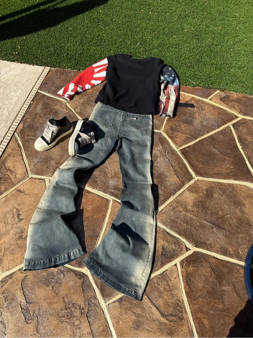 Rick Owens DRKSHDW “Bolans” Flared Jeans